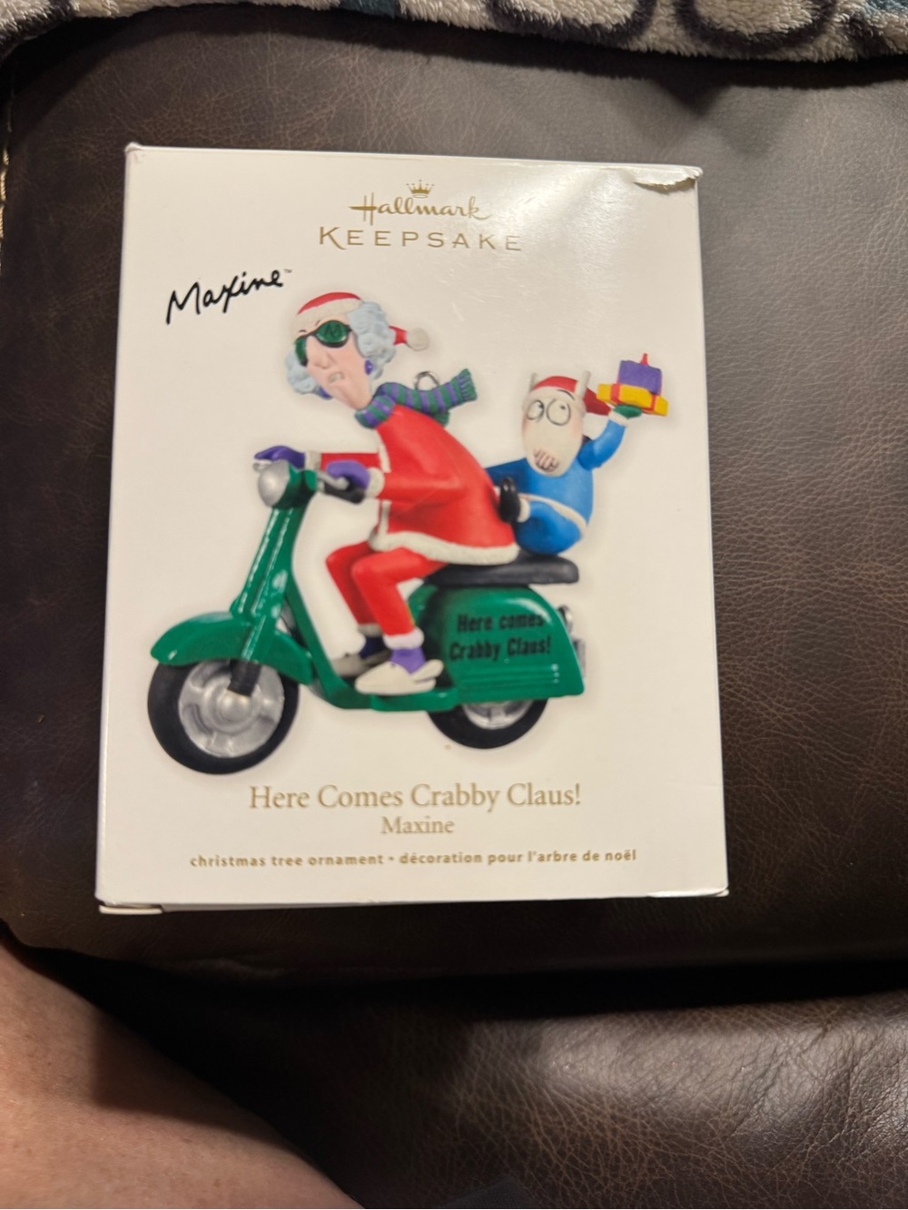 Hallmark Maxine Ornament - Red, Green, Blue